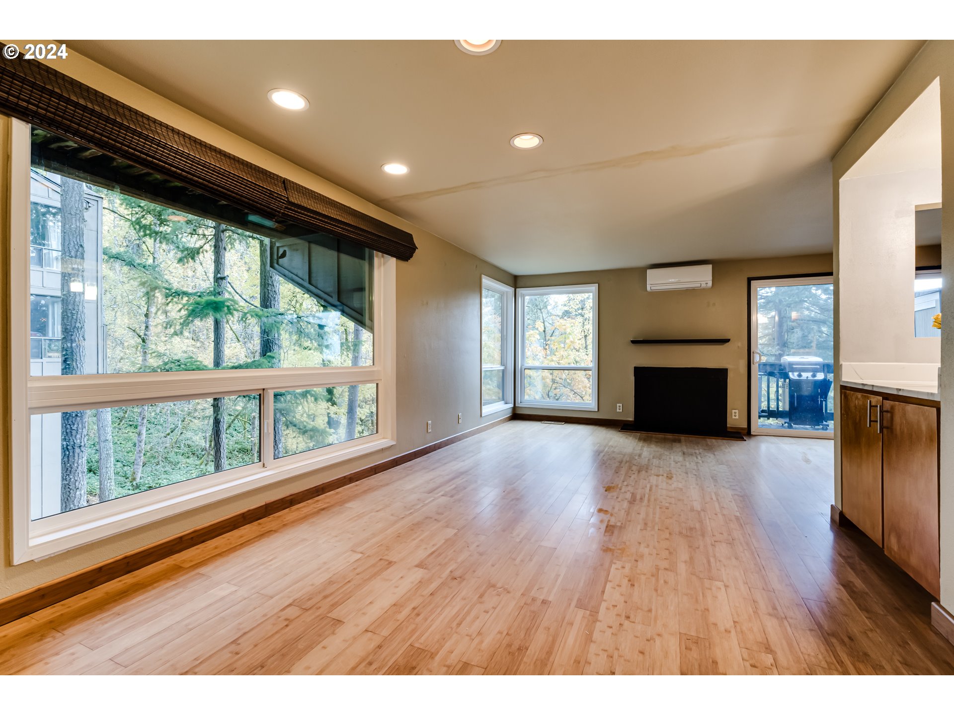 302 Woodcutter Way Eugene, OR 97405 - Photo 4 of 31 a view of empty room with wooden floor and fireplace
