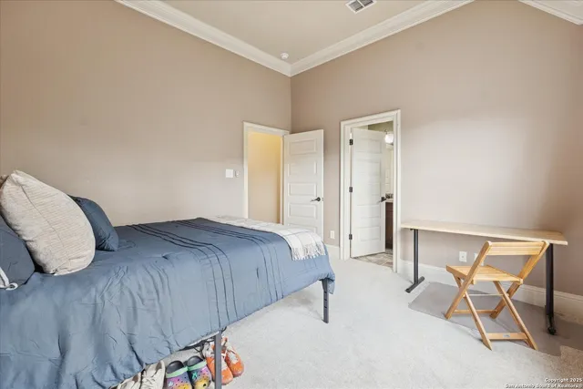 a view of a backyard with a fountain