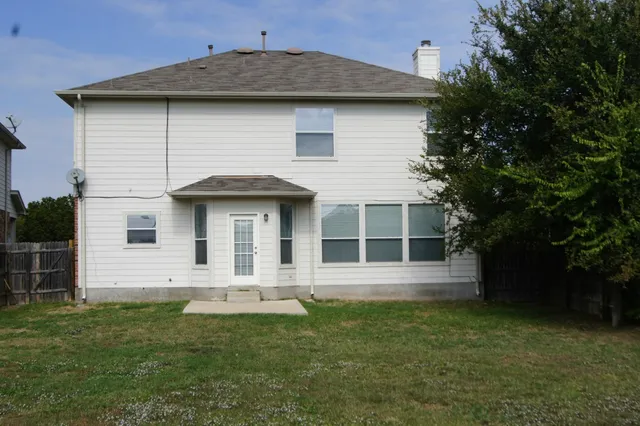 a view of a wooden door