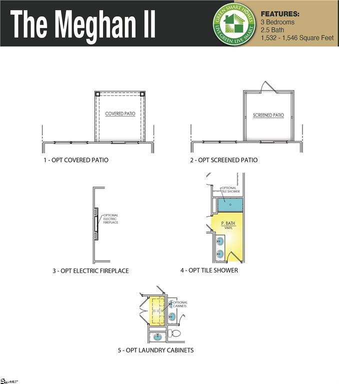 419 Belgrove Way Easley, SC 29640 - Photo 2 of 3 Explore the flexible design options available, including a covered patio or a screened patio.