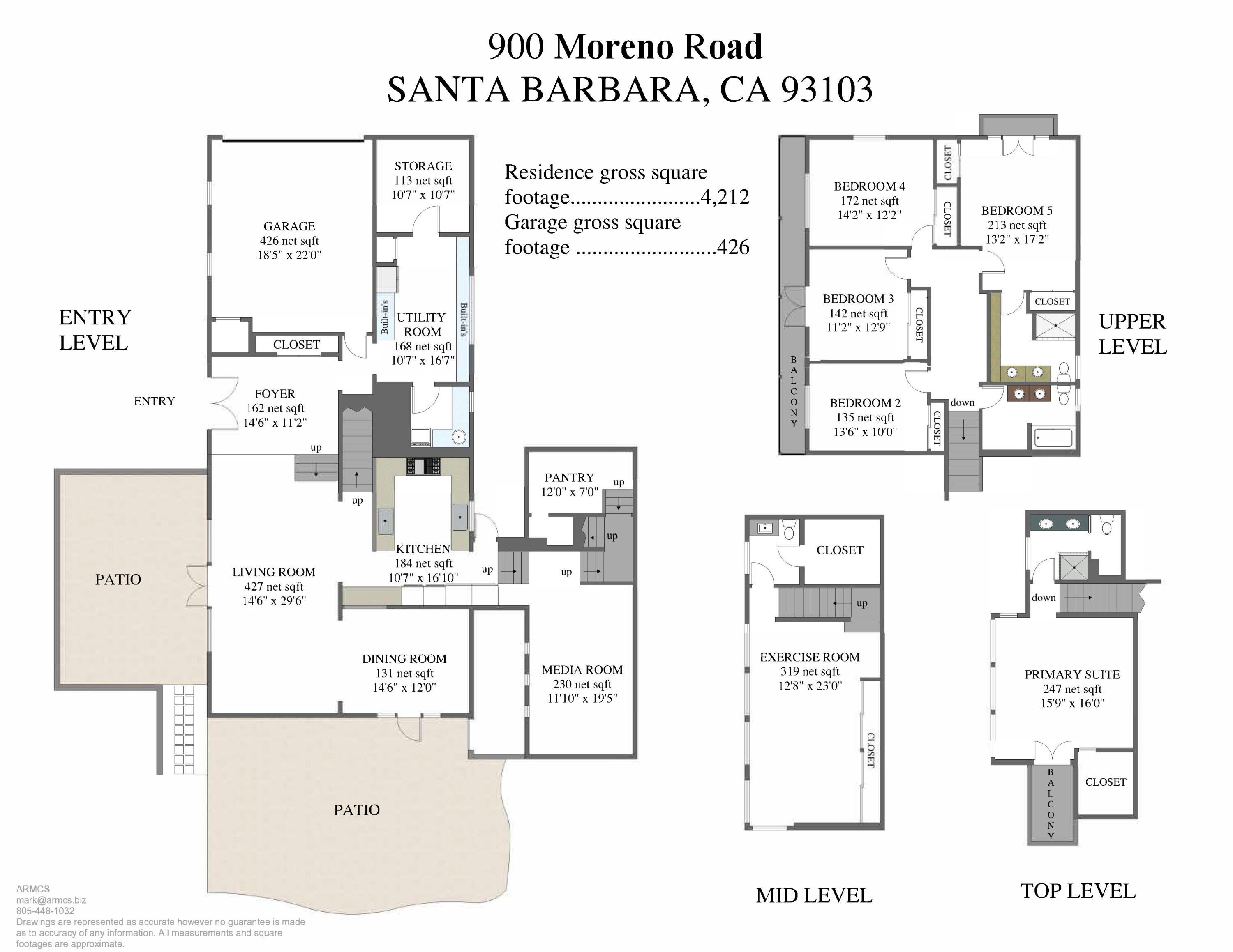 900 Moreno Road Santa Barbara, CA 93103 - Photo 54 of 54 Floorplan