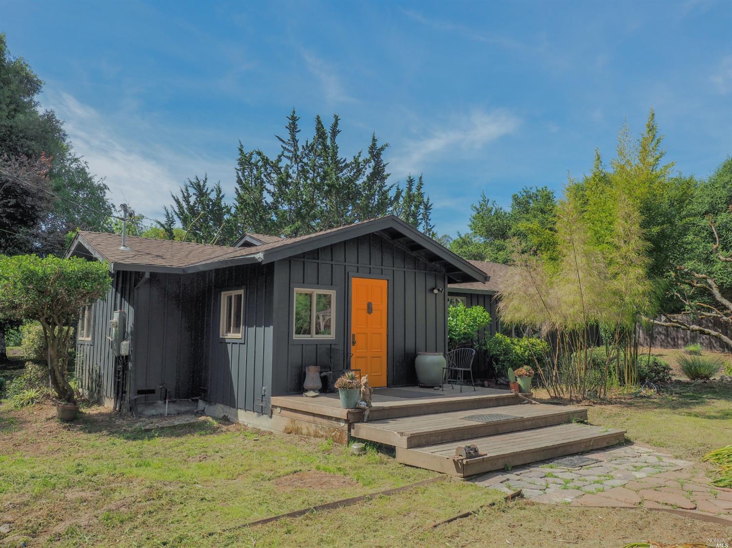 1480 Bloomfield Road Sebastopol, CA 95472 - Photo 1 of 1 a view of a house with a yard and plants