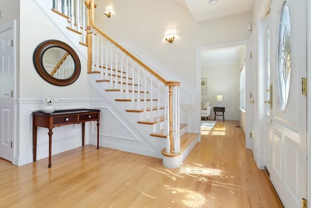 a bathroom with a sink and mirror