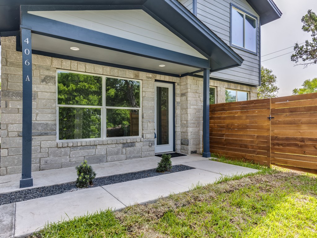 406 Post Rd Drive, Unit 1 Austin, TX 78704 - Photo 26 of 30 front view of the beautiful homes entry