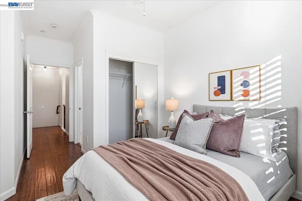 a view of a swimming pool in front of a building