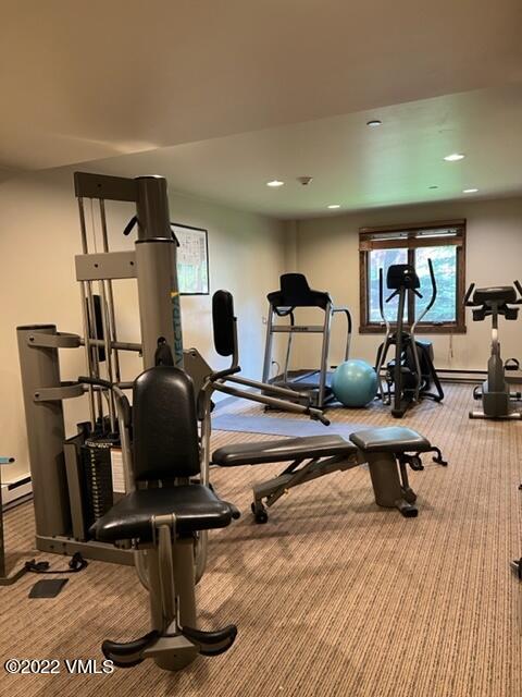 68 East Meadow Drive, Unit 726 Vail, CO 81657 - Photo 8 of 12 a view of a room with gym equipment