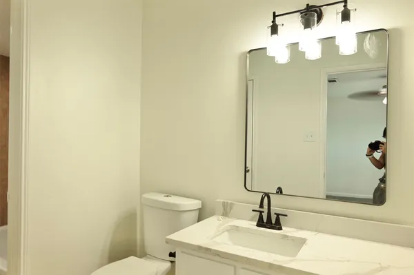 a bathroom with a toilet