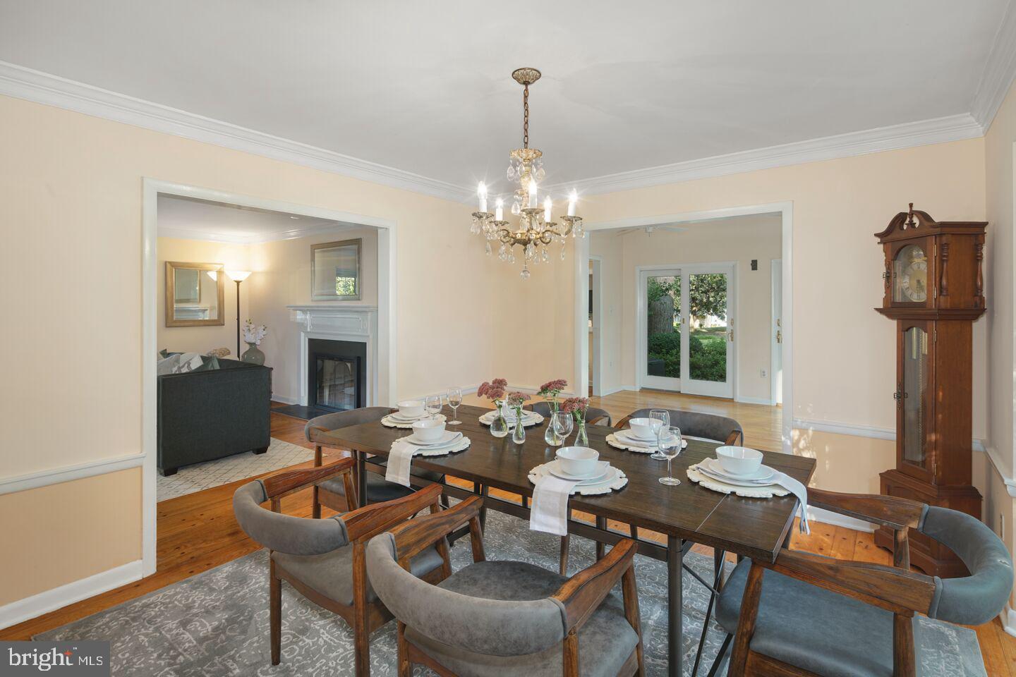 1111 Talleyrand Road West Chester, PA 19382 - Photo 20 of 40 Dining Room with Chair Rail & Crown Molding