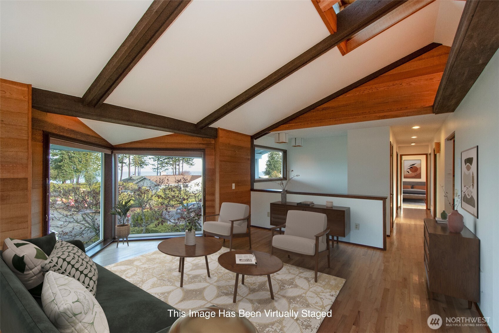 103 Island View Road Port Angeles, WA 98362 - Photo 5 of 40 a living room with furniture and a large window