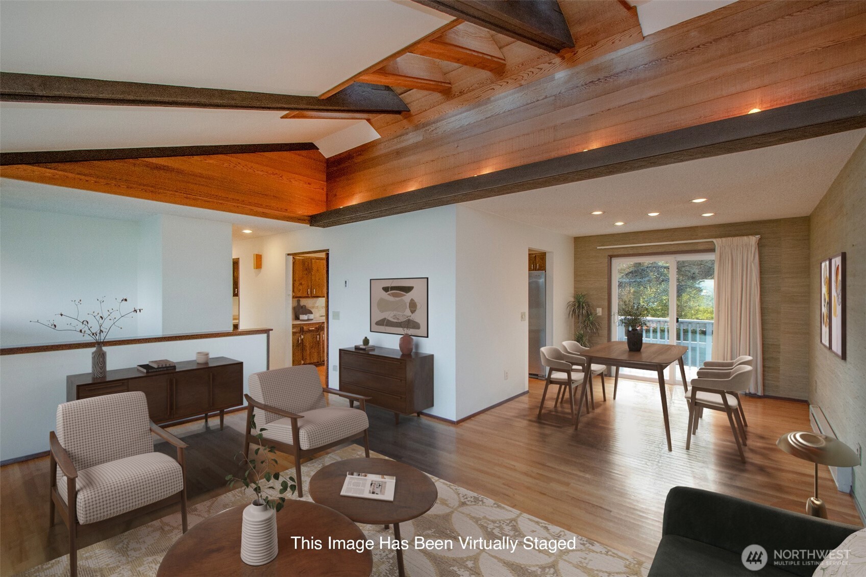 103 Island View Road Port Angeles, WA 98362 - Photo 6 of 40 a living room with lots of furniture and wooden floor