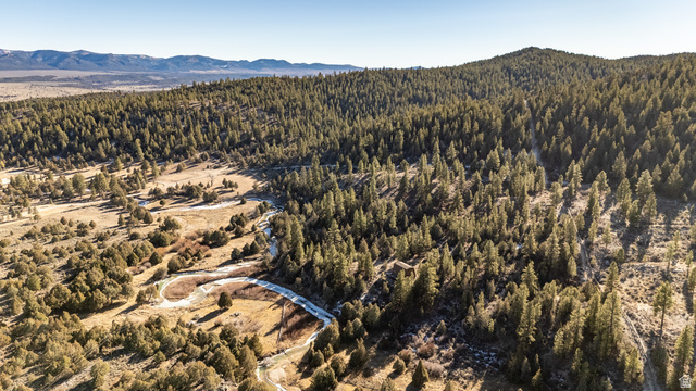1955 West Mammoth Crk Road Hatch, UT 84735 - Photo 9 of 52 Expansive aerial showcasing a meandering river bordered by dense evergreen forests and open grassy meadows