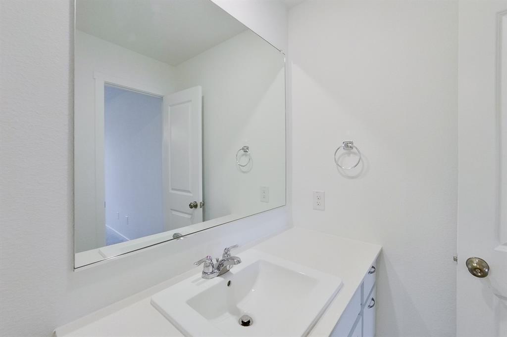807 Ginkgo Way Princeton, TX 75407 - Photo 14 of 22 a bathroom with a sink and a mirror
