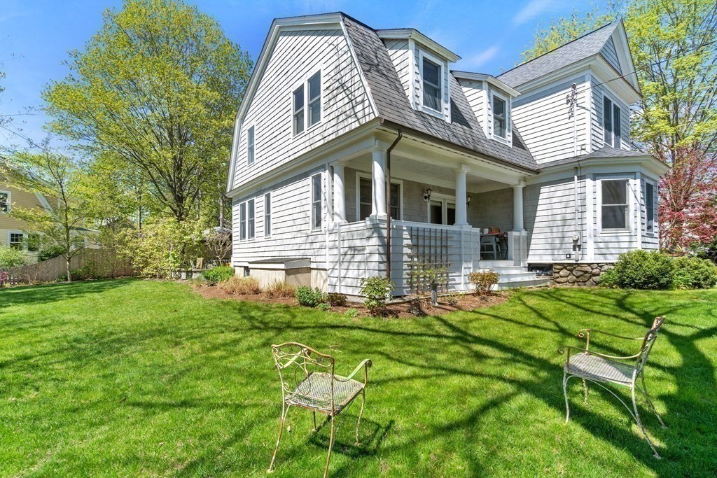 44 Derby Street Concord, MA 01742 - Photo 21 of 23 a front view of house with yard and outdoor seating