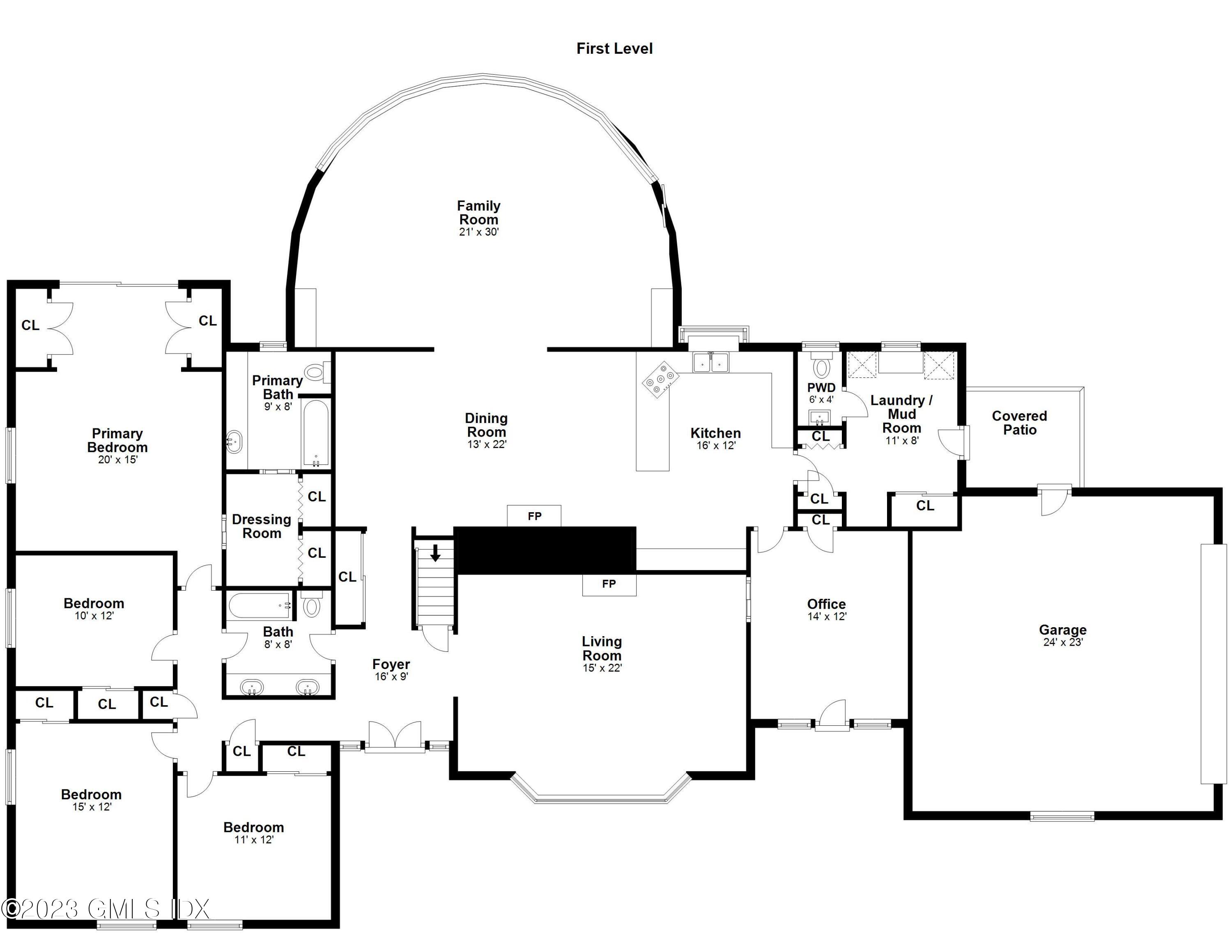 28 Intervale Road Stamford, CT 06905 - Photo 19 of 20 Main Level Floor Plans