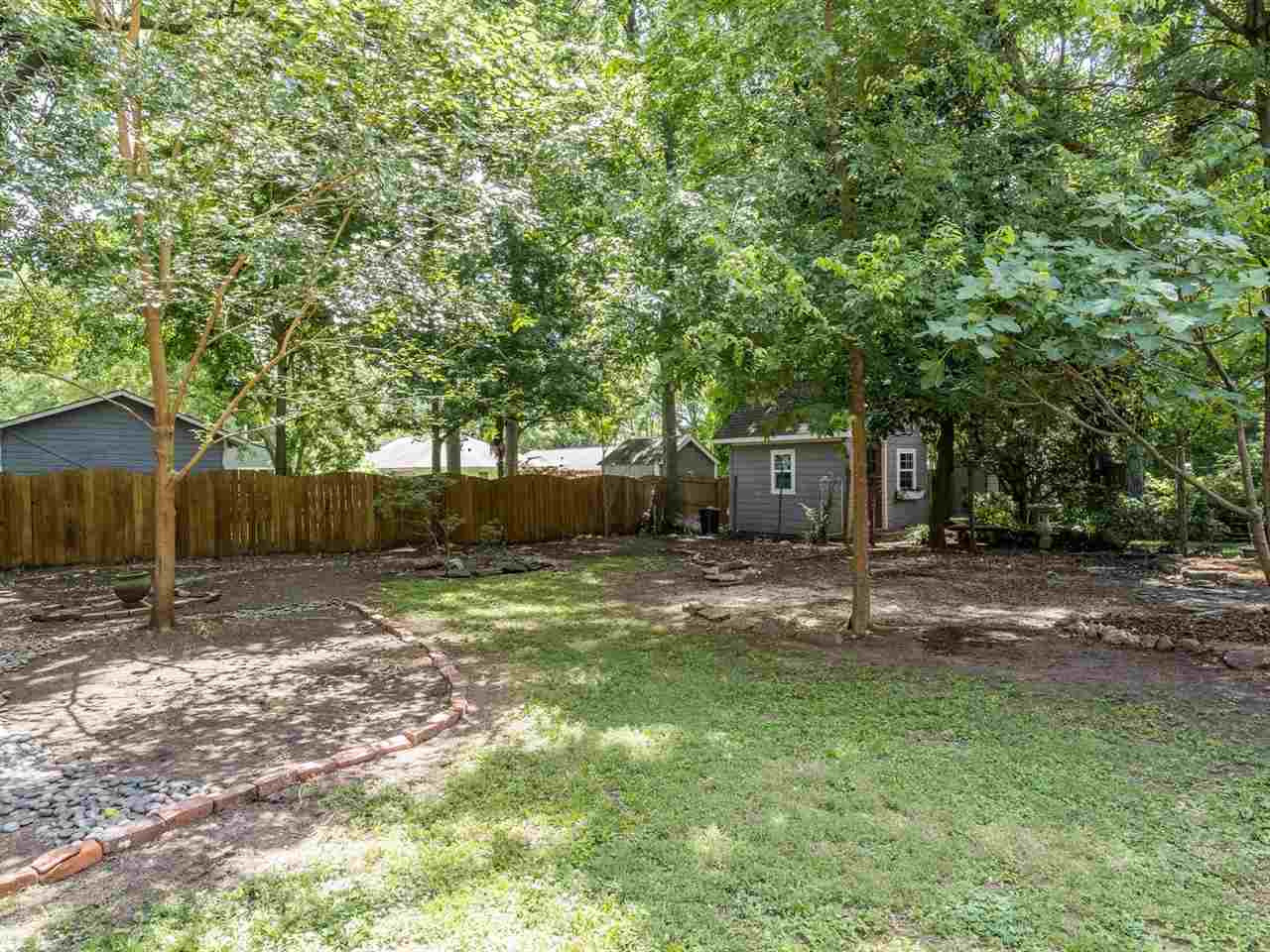 1806 Wills Avenue Raleigh, NC 27608 - Photo 25 of 28 The private back yard has been nicely landscaped and there's lots of shade to enjoy. Back Yard