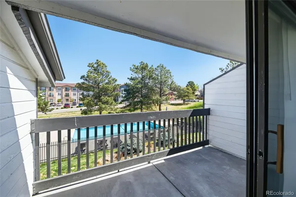 a view of a balcony