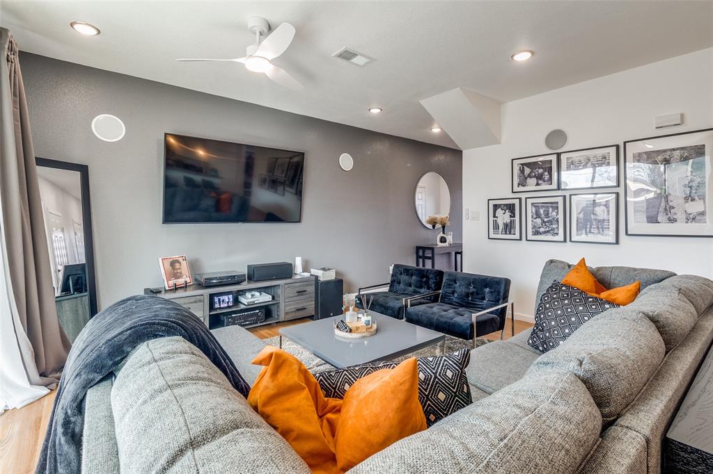 3121 Rutz Street Dallas, TX 75212 - Photo 4 of 24 a living room with furniture and a flat screen tv