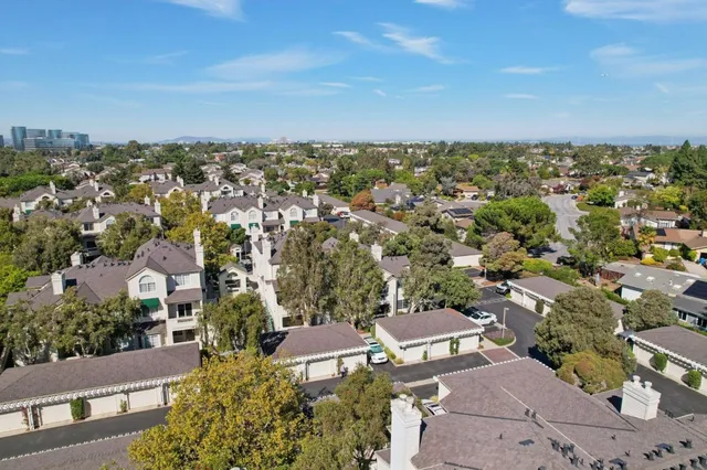 an aerial view of a city