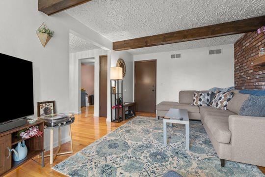 259 Republic Street Pittsburgh, PA 15211 - Photo 6 of 25 a living room with furniture and a flat screen tv