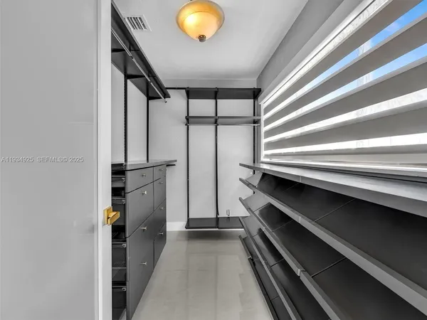 a view of closet area