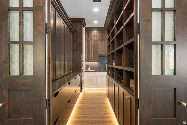4871 South Homestead Way Washington, UT 84780 - Photo 36 of 151 Mudroom with light wood-style flooring and recessed lighting