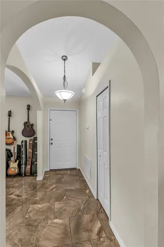 a view of a room with closet area