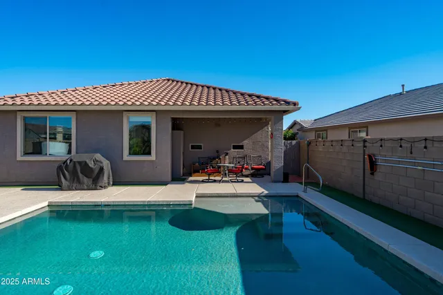 a outdoor space with furniture