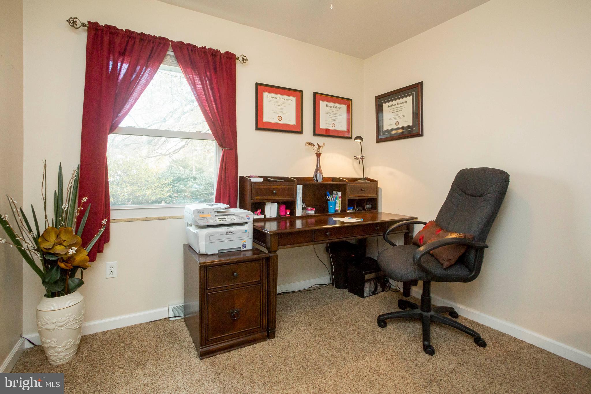 412 Dembytown Road Joppa, MD 21085 - Photo 13 of 23 The third bedroom is currently an office space.