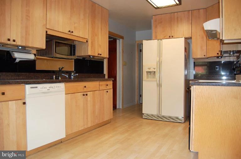 1207 Culvert Road Towson, MD 21286 - Photo 10 of 29 a kitchen with granite countertop a refrigerator stove and microwave