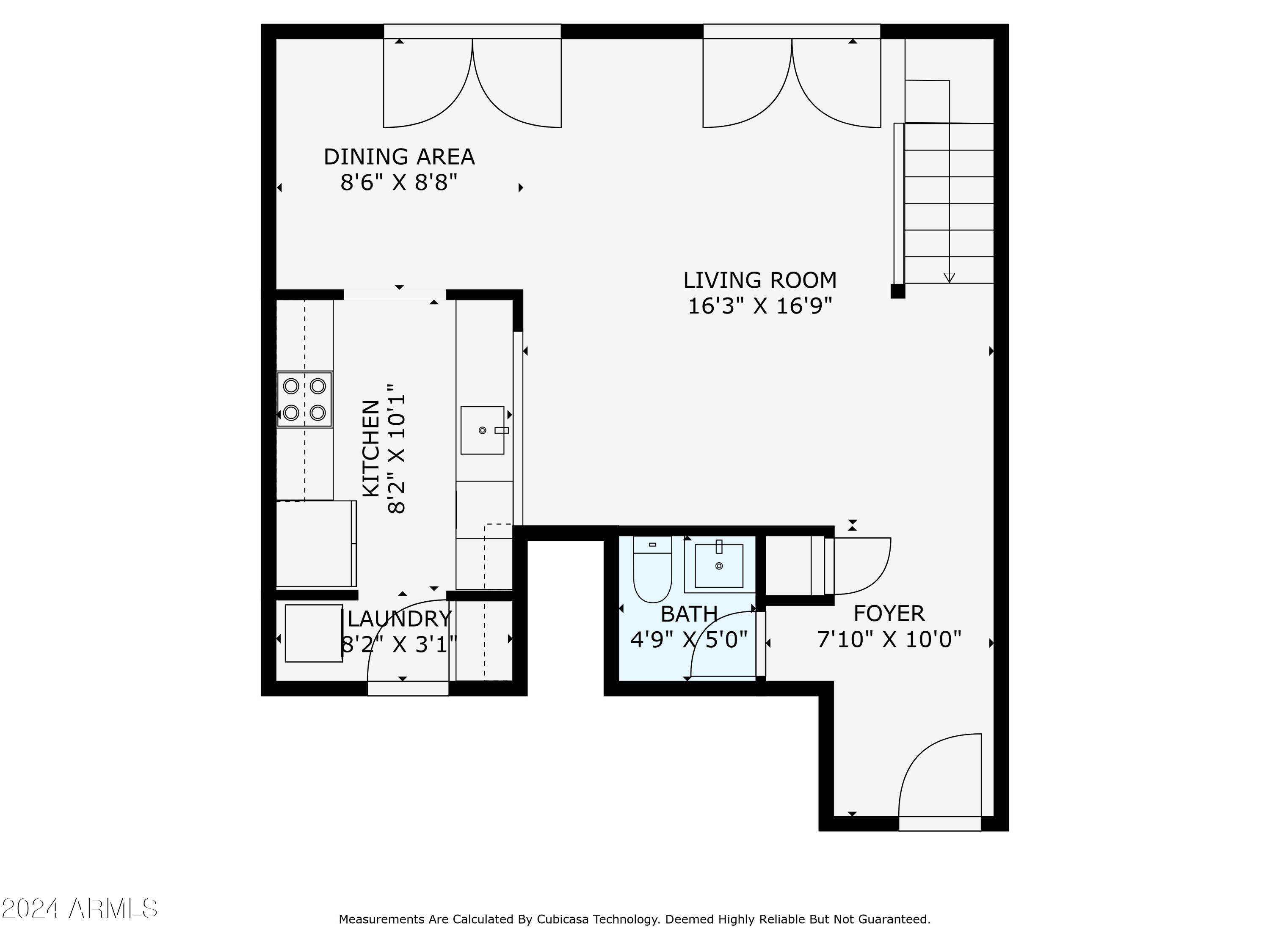 3136 North 38th Street, Unit 1 Phoenix, AZ 85018 - Photo 35 of 42 1st Floor Dimensions