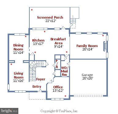 10395 Wetherburn Road Woodstock, MD 21163 - Photo 28 of 30 Main level floor plan