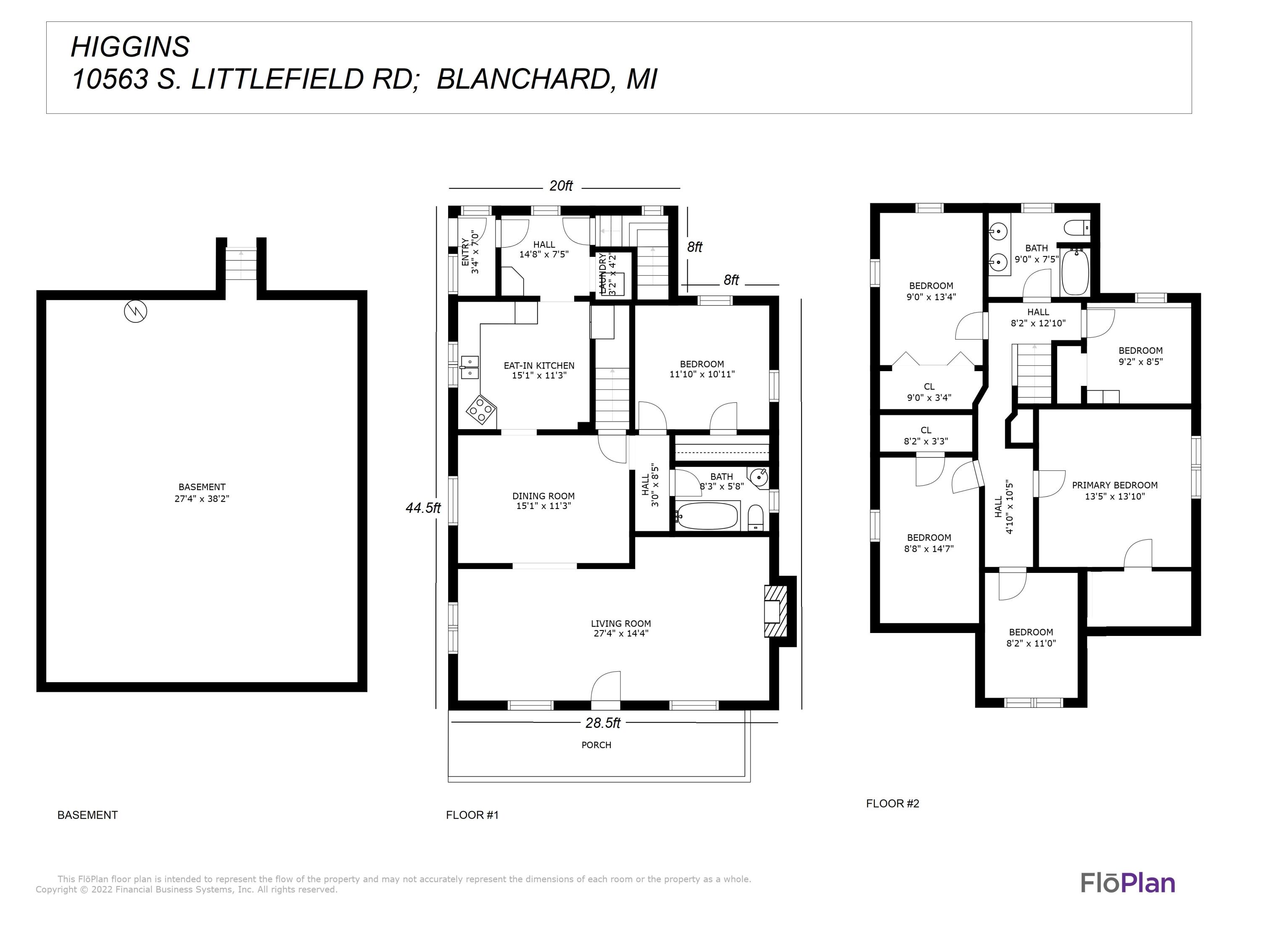 10563 Littlefield Road Blanchard, MI 49310 - Photo 4 of 35 FLOPLAN 10561-10201 Littlefield Road