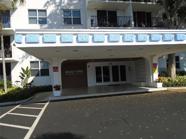 a view of an entrance door of the building