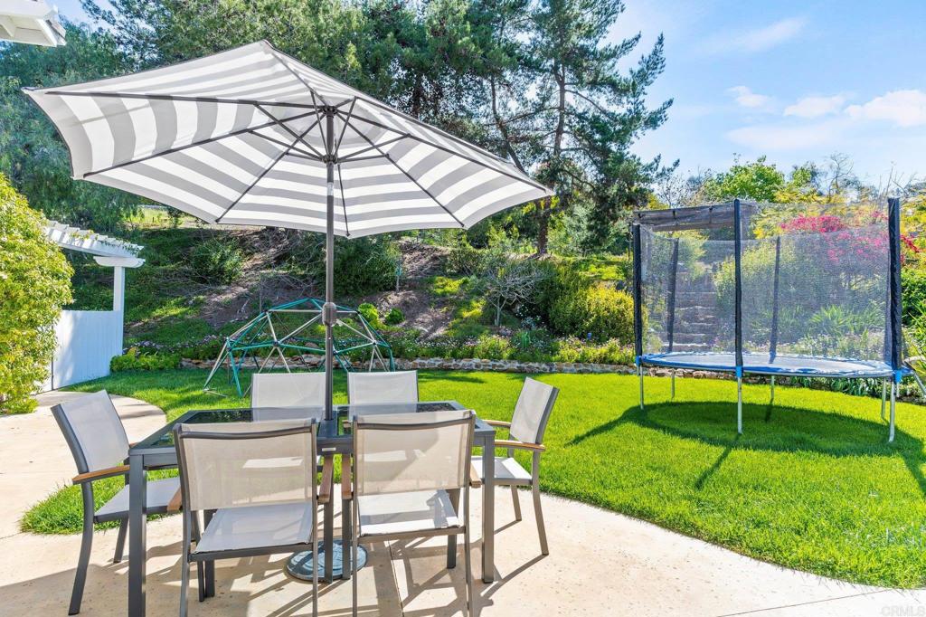 3355 Lone Jack Road Encinitas, CA 92024 - Photo 40 of 54 a view of pool with table and chairs under an umbrella