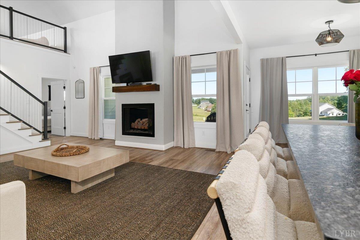 1393 Stonewall Road Concord, VA 24538 - Photo 16 of 85 a living room with furniture and a fireplace