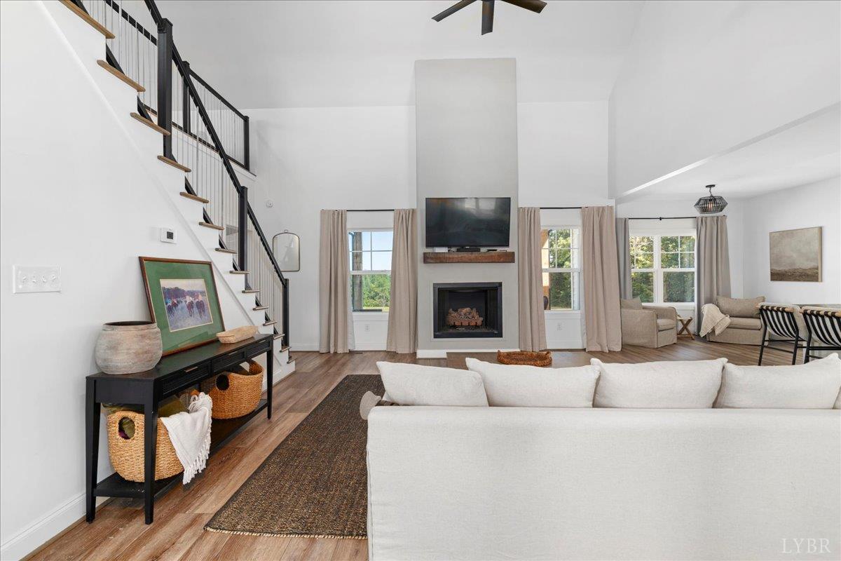 1393 Stonewall Road Concord, VA 24538 - Photo 18 of 85 a living room with furniture and a fireplace