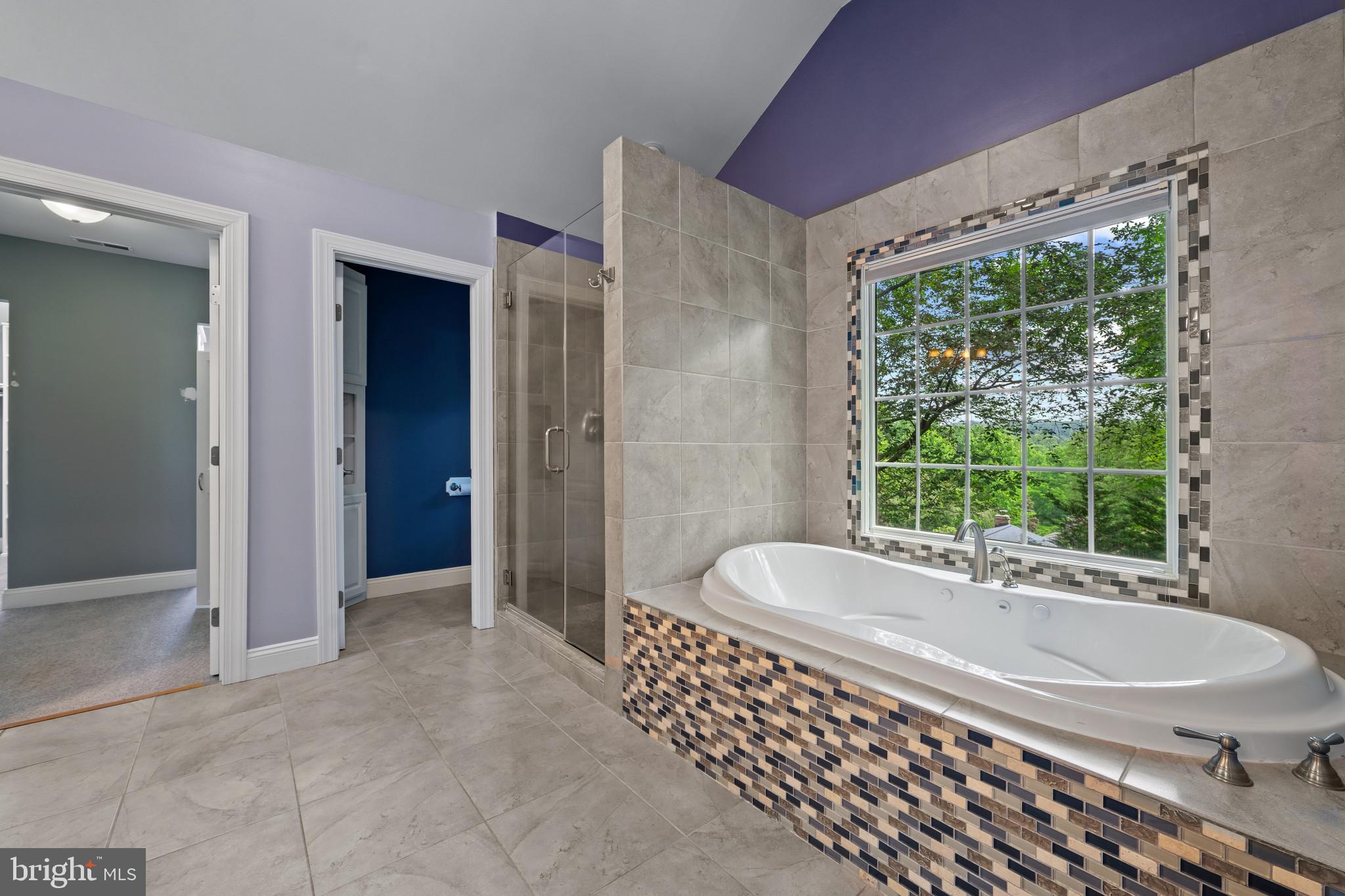 12221 Jerusalem Road Kingsville, MD 21087 - Photo 26 of 66 a spacious bathroom with a granite countertop tub sink and mirror