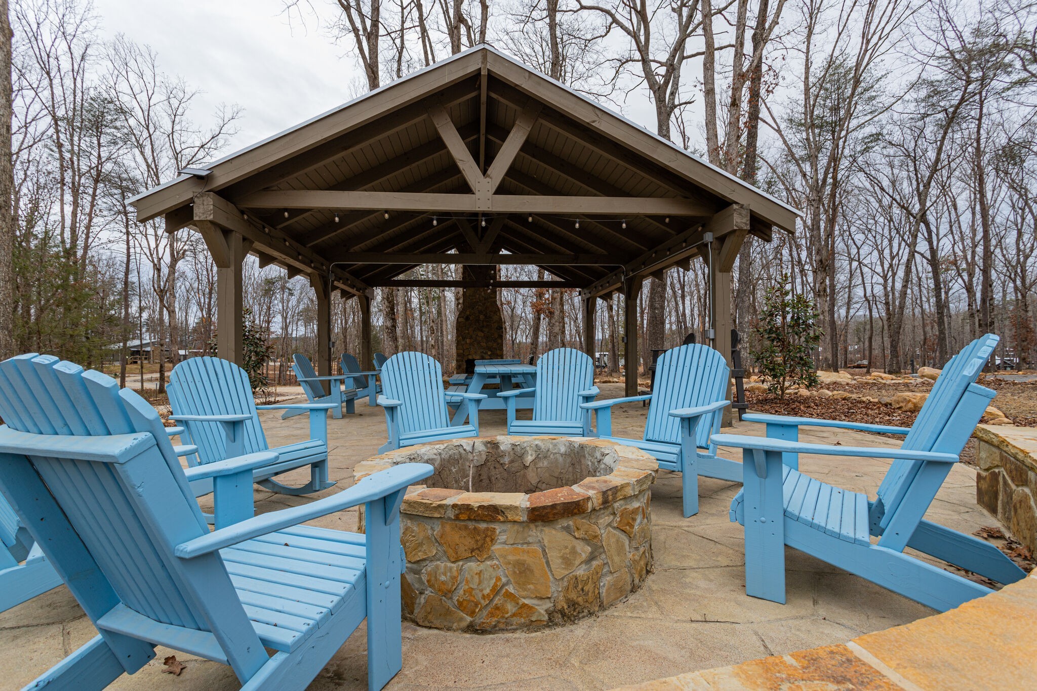 30 Oakleaf Trail Tracy City, TN 37387 - Photo 37 of 50 a patio with wooden floors and outdoor seating