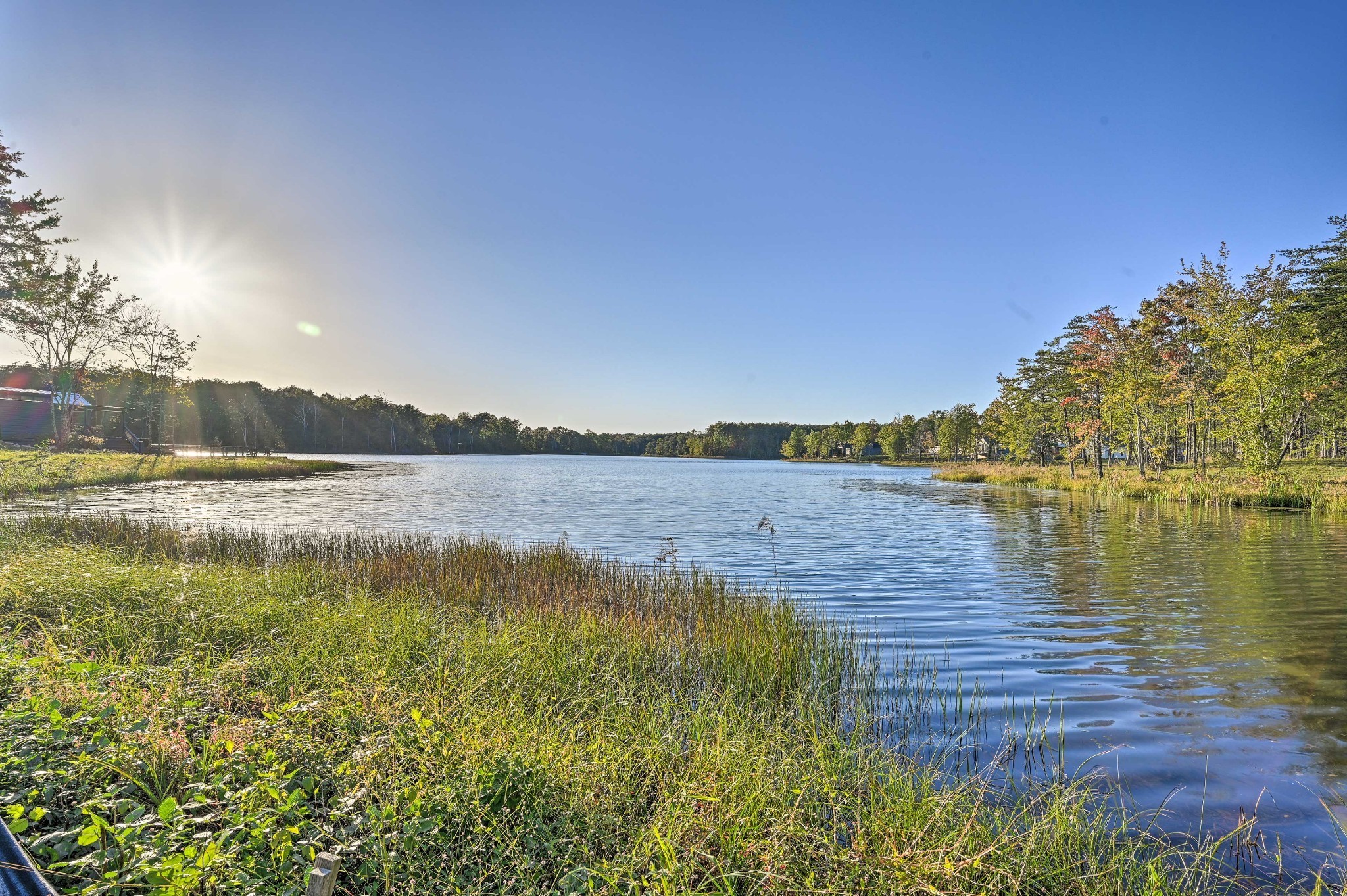 30 Oakleaf Trail Tracy City, TN 37387 - Photo 41 of 50 a view of a lake with houses in the back