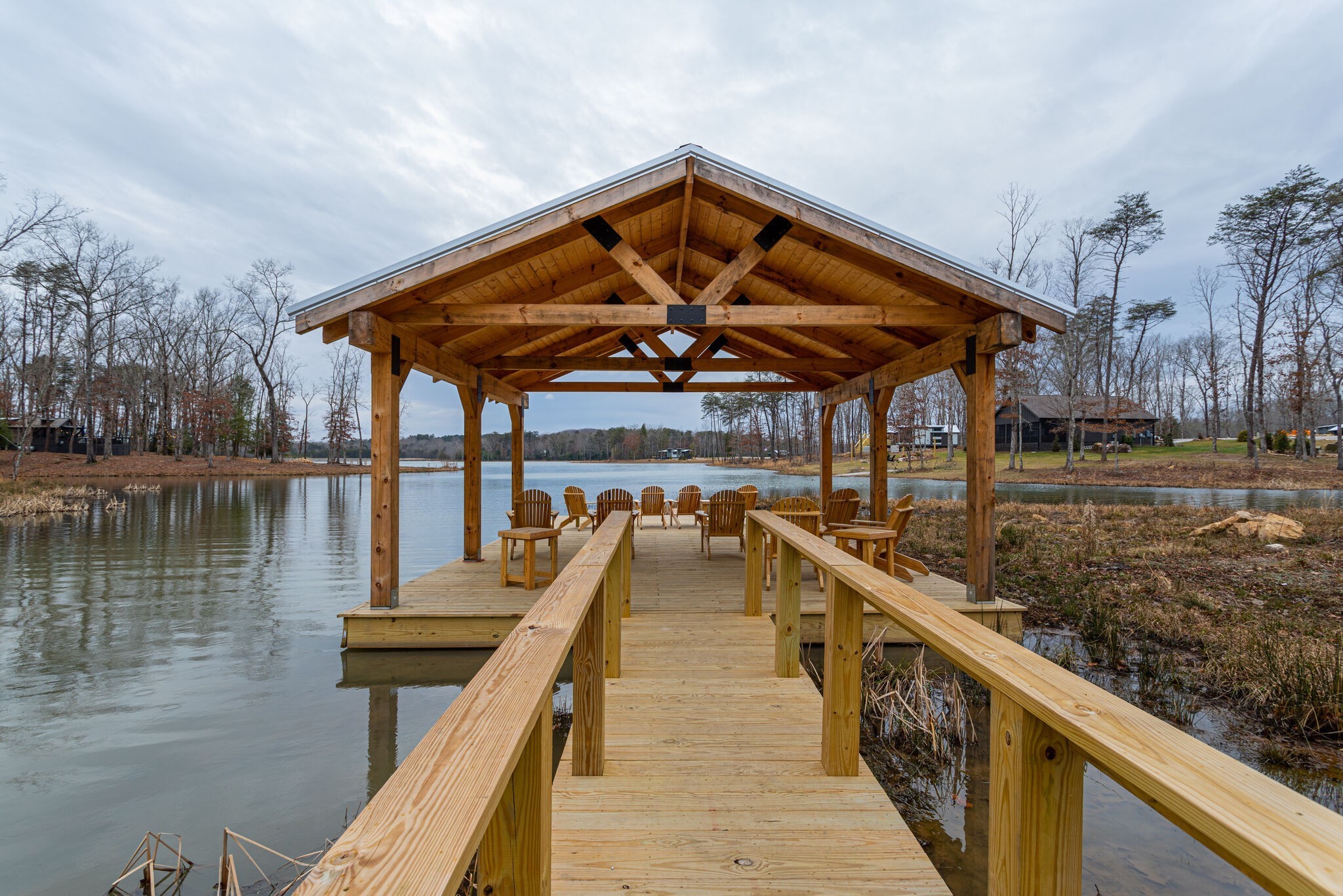 30 Oakleaf Trail Tracy City, TN 37387 - Photo 42 of 50 a view of a wooden deck and lake