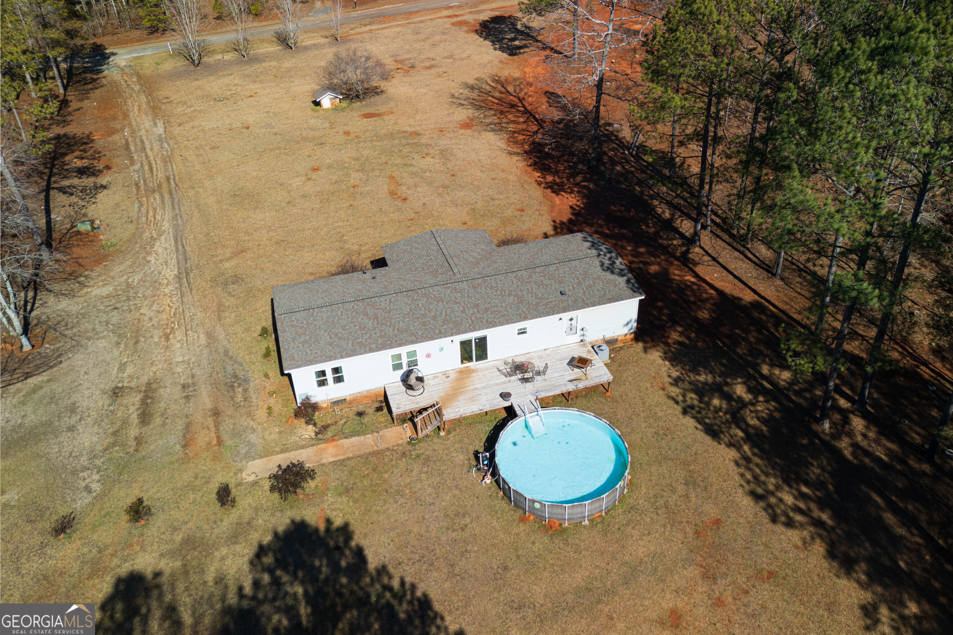 161 Cherokee Trail Forsyth, GA 31029 - Photo 15 of 39 an aerial view of fireplace and yard