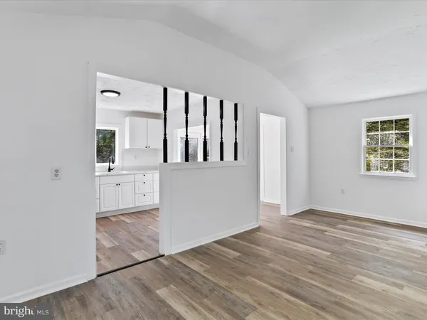wooden floor in a room