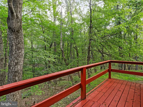 a view of balcony with deck
