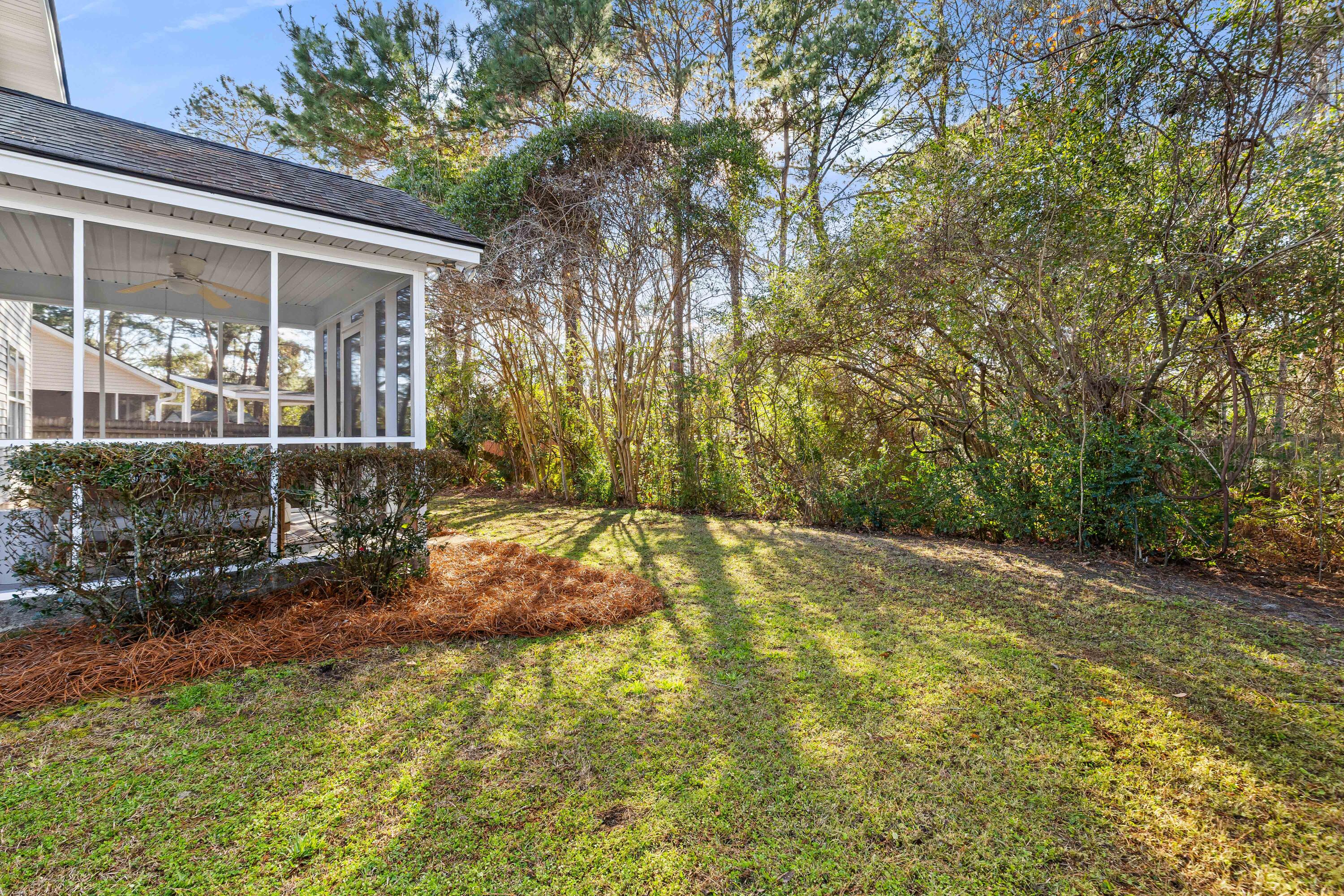 1264 Chatfield Street Mount Pleasant, SC 29464 - Photo 29 of 37 Backyard with wooded backdrop