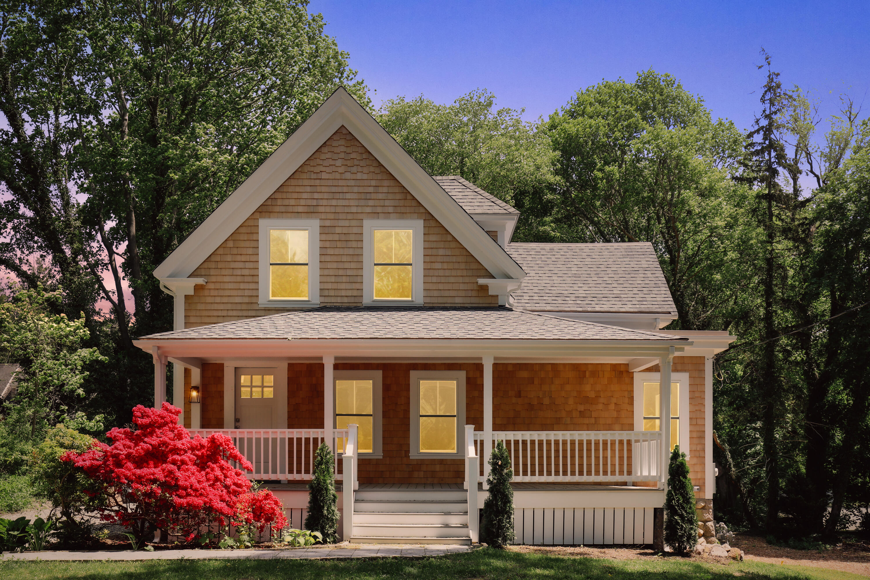 289 Old Main Road North Falmouth, MA 02556 - Photo 33 of 39 003-photo-twilight-front-view-9266209