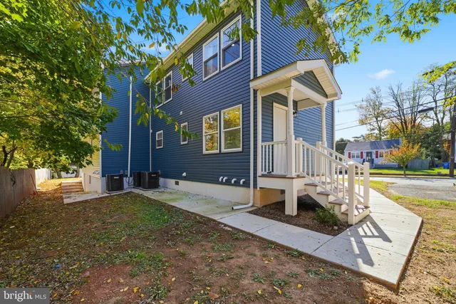 a view of a building with a street