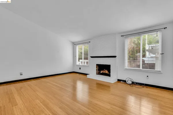 a view of a stove and microwave