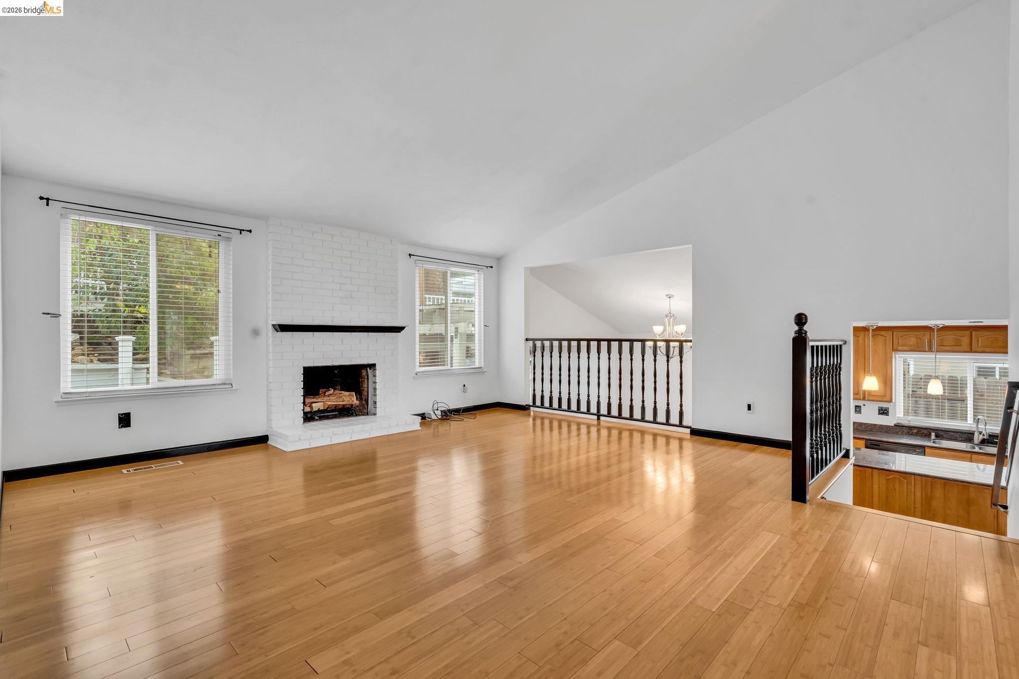 909 Halite Way Antioch, CA 94509 - Photo 20 of 52 a view of an empty room with a fireplace and a window