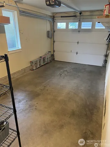 a view of a garage
