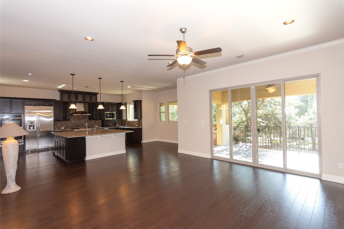 316 Chadwick Drive Georgetown, TX 78628 - Photo 8 of 39 a view of kitchen with sink and wooden floor